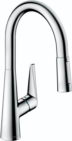 HANSGROHE M5116 - H200 - Mitigeur 200 avec douchette extractible en sBox - chromé