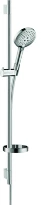 Hansgrohe Select S 120 set de douche Unica'S Puro 3 jets 90CM  chromé avec barre murale, porte-savon, flexible 160CM
