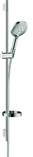 Hansgrohe Select S 120 set de douche Unica'S Puro 3 jets 90CM  chromé avec barre murale, porte-savon, flexible 160CM