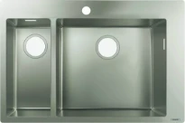 HANSGROHE S711-F655-Evier à encastrer 180 x 450 (1 trou prépercé) - rvs