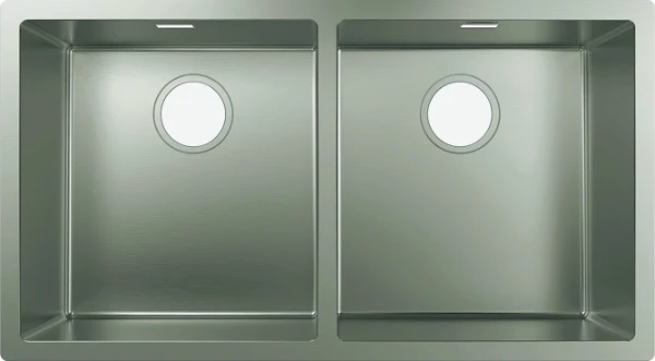 HANSGROHE S719 - U765 - Onderbouw spoeltafel 370 x 370  -  rvs