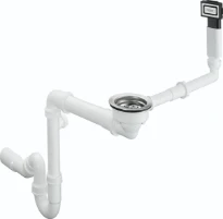 Hansgrohe D16 - 10 - Sifon et vidage man. pr évier simple (granite)
