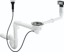 HANSGROHE D16 - 11 - Sifon et vidage aut. pr évier simple (granite)