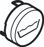 Hansgrohe ET bouton-poussoir symbole baignoire