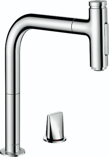 Hansgrohe Metris M7120-H200 Mitigeur Select 200 2trous avec douchette extractible 2jets et Sbox