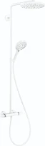 Hansgrohe Talis E colonne de douche Select S 240 powderrain blanc mat thermostat,douche de tête,douchette,flexible de douche