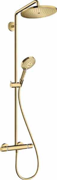 Hansgrohe Croma Select S280 Showerpipe D Raindance S120 Polished Gold Optic