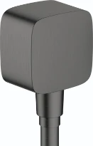 Hansgrohe Fixfit E avec raccordement en plastique noir chromé brossé