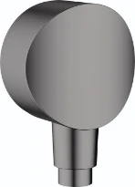 Hansgrohe Fixfit S avec raccordement en plastique noir chromé brossé