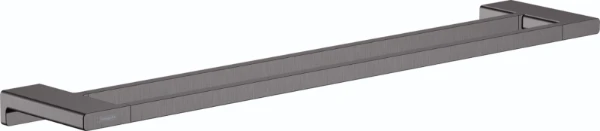 Hansgrohe AddStoris porte-serviette double noir chromé brossé