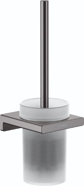 Hansgrohe AddStoris porte-brosse modèle mural noir chromé brossé