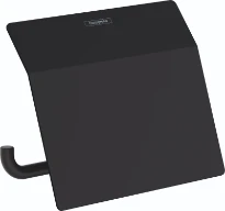 Hansgrohe AddStoris porte-rouleau avec couvercle noir mat