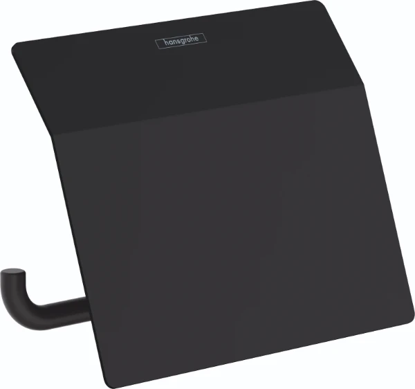 Hansgrohe AddStoris porte-rouleau avec couvercle noir mat