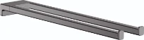Hansgrohe AddStoris porte-serviette double noir chromé brossé