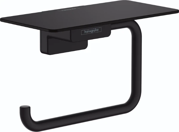 Hansgrohe AddStoris porte-rouleau avec tablette noir mat
