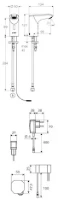 SCHELL Rob.de lav. électro. XERIS E HD-K small, EF, transformateur à fiche,chromé