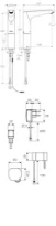 SCHELL Rob.de lav. électro. XERIS E HD-K large, EF, transformateur à fiche,chromé