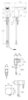 SCHELL Rob.de lav. électro. XERIS E HD-M small,EM,transformateur à encastrer,chr.