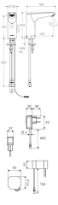 SCHELL Rob.de lav. électro. XERIS E HD-M mid.,EM,transformateur à encastrer,chr.