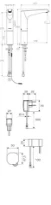 SCHELL Rob.de lav. électro. XERIS E HD-M large, EM, transformateur à fiche,chromé