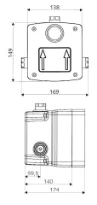 SCHELL Boitier à encastrer Masterbox LINUS WBD-E-M, électronique, eau mitigée