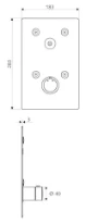 SCHELL Rob. de douche LINUS Basic D-C-T CVD, thermostat, inoxydable