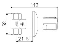 SCHELL Robinet à encastrer 1/2", chromé