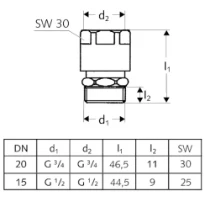 SCHELL Aérateur 1/2", chromé