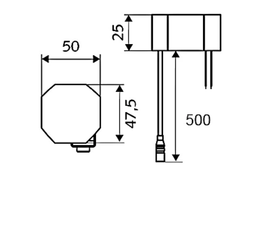 SCHELL Inbouwtransformator CVD-Touch voor 1-12 CVD-Touch/Infrarood-Sensors
