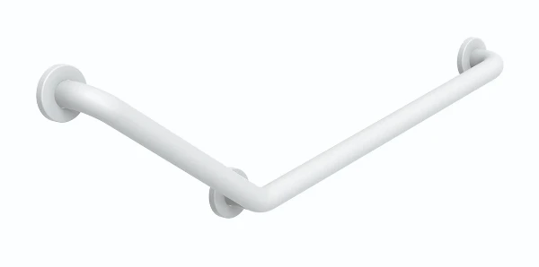 Normbau Nylon Care Steungreep, 579 x 336 mm, 135°, Wit 019