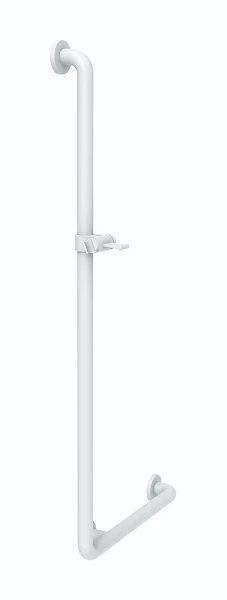 Normbau Nylon Care Steungreep, 460 x 1086 mm met douchekophouder, Donkergrijs 018