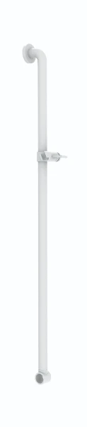 Normbau Nylon Care Barre avec support de douchette, à position réglable, a = 1158 mm, Gris foncé 018