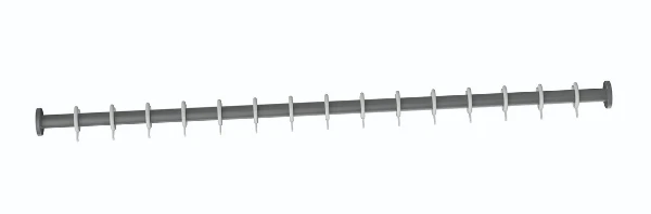 Normbau Nylon Care Tringle droite pour rideau de douche avec anneaux, NY.DU-VST 781.240, L = 1576 - 2200 mm, Blanc 019