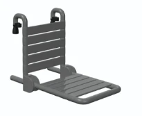 Normbau Nylon Care Siège de douche à suspendre rabattable NY.847.114, 510 x 569 x 459 mm, Blanc 019