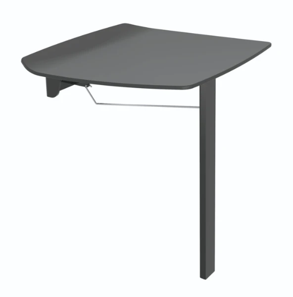 Normbau Verso Care opklapbaar douchezitje met vloersteun, 412 x 447 x 112 mm, Wit 019