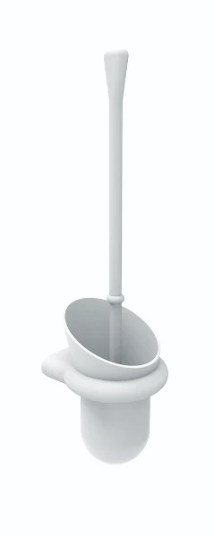 Normbau Nylon Care Ensemble brosse WC, 512 x 148 x 135 mm, Antibac, Blanc 019