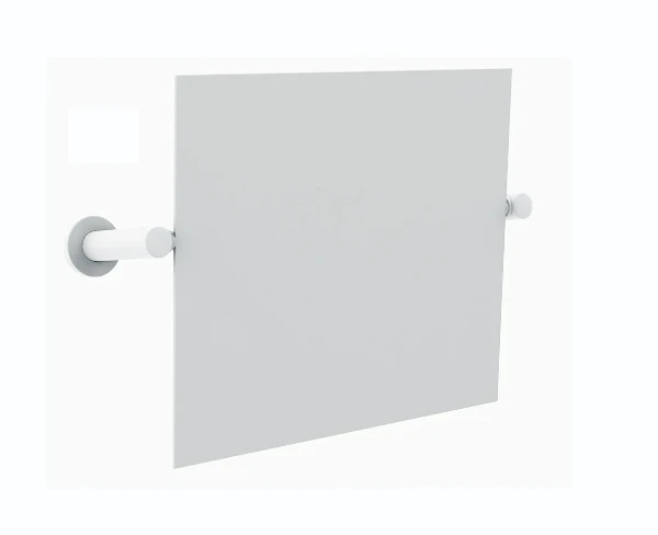 Normbau Nylon Care Miroir inclinable, 550 x 500 mm, Antibac, Blanc 019