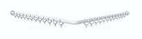 Normbau Nylon Care Tringle en angle pour rideau de douche, avec anneaux, a = 1200 x 1200 mm, Antibac, Blanc 019