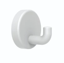 Normbau Nylon Care Patère murale, NY.WH 75 Antibac, 58 x 52 mm, Blanc 019