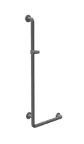 Normbau Nylon Care Poignée de sécurité avec support de douchette NY.465.055 Antibac, 500 x 1158 mm, NY.BRH 91, Blanc 019