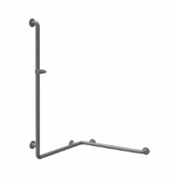 Normbau Nylon Care Main courante de maintien avec support de douchette NY.486.057 Antibac, 1004 x 767 x 1100 mm, Blanc 019
