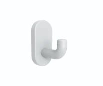 Normbau Nylon Care Patère murale, NY.WH 55 Antibac, 58 x 28 mm, Blanc 019