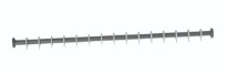 Normbau Nylon Care Tringle droite pour rideau de douche avec anneaux, NY.DU-VST 781.225, L = 526-1050 mm, Antibac, Blanc 019