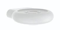 Normbau Nylon Care Porte-savon 4925020, sans écoulement, 125 x 116 mm, Antibac, Blanc 019