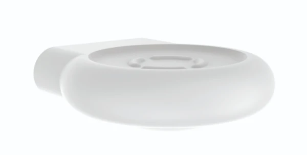 Normbau Nylon Care Porte-savon 4925020, sans écoulement, 125 x 116 mm, Antibac, Blanc 019