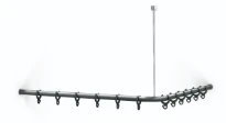 Normbau Cavere Tringles avec anneaux 7382080, 800 mm, Cavere® anthracite métallisé 095