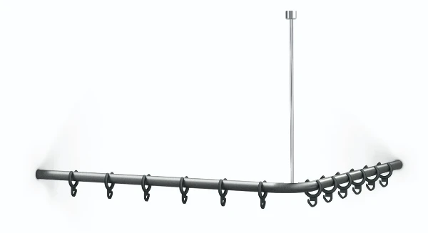Normbau Cavere Tringles avec anneaux 7382140, 1400 mm, Cavere® Blanc satiné 092