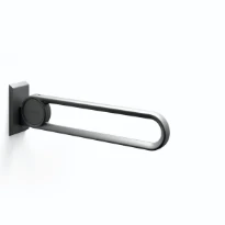 Normbau Cavere Barre d'appui rabattable vario 7447120, amovible, L = 725 mm, sans platine de fixation, Noir carbone 091