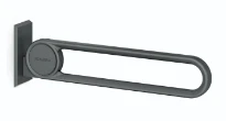 Normbau Cavere Barre d'appui rabattable vario 7447130, amovible, L = 850 mm, sans platine de fixation, Cavere® anthracite métallisé 095