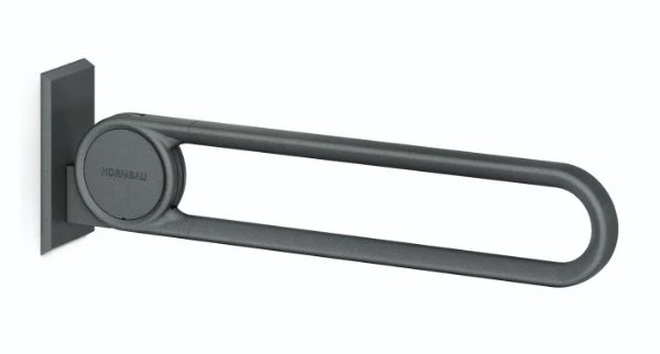 Normbau Cavere Opklapbare muursteun vario 7447130, op te hangen, L = 850 mm, zonder grondplaat, Cavere® wit 092